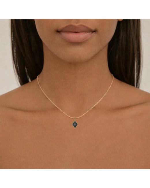 Rahul's Jewels Gray Sanctum Aether Pendant -14 Karat With Genuine Diamond
