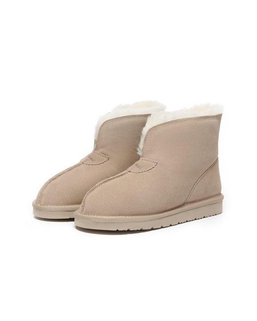 EverAu Australia Natural Neutrals Owl Ankle Boots