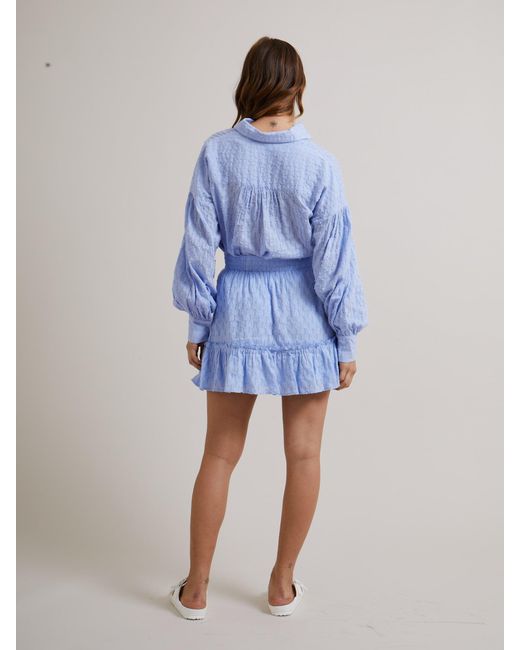 Lula-Ru Blue Ida Cotton Shirt