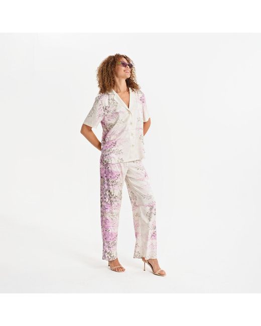 Lalipop Design Pink Soft Touch Stretch Straight-Leg Pants