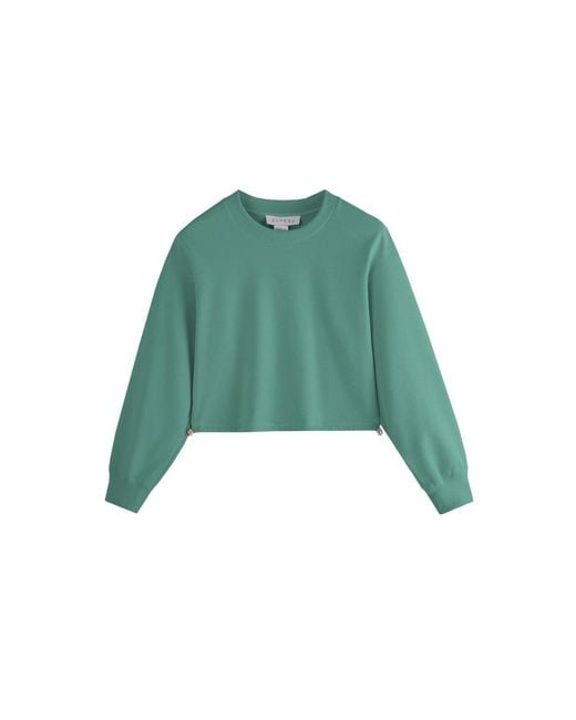 Supesu Green Cubby Sweater, Cropped
