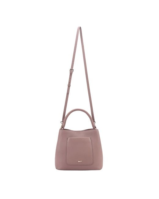 Paul Costelloe Pink Rosa Leather Bag