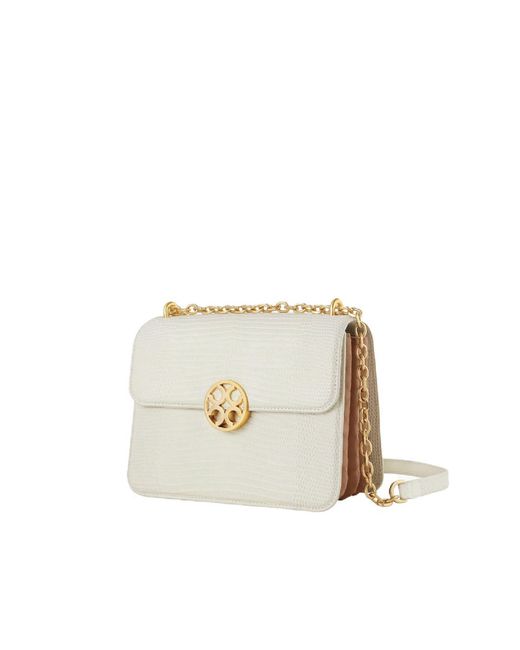 Orange Cube White Chain Shoulder Bag