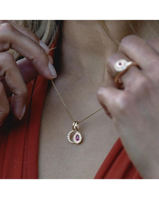 Talismania Jewelry Pink Petite Wildfire Pendant Necklace