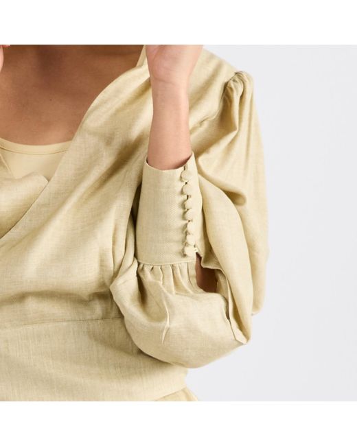 Dref Natural Cosmo Wrap Top