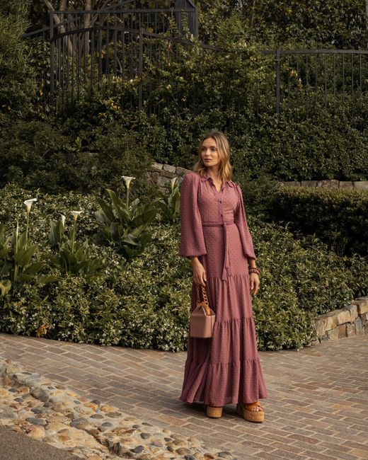 Jennafer Grace Red Maeve Bookie Maxi Dress