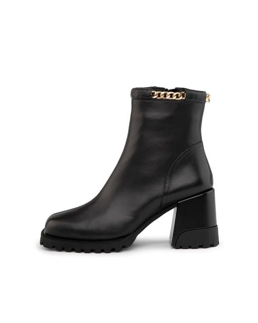 Ilvi Black Harder Leather Heeled Boot