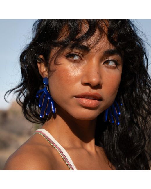 By Chavelli Blue Matisse Earrings