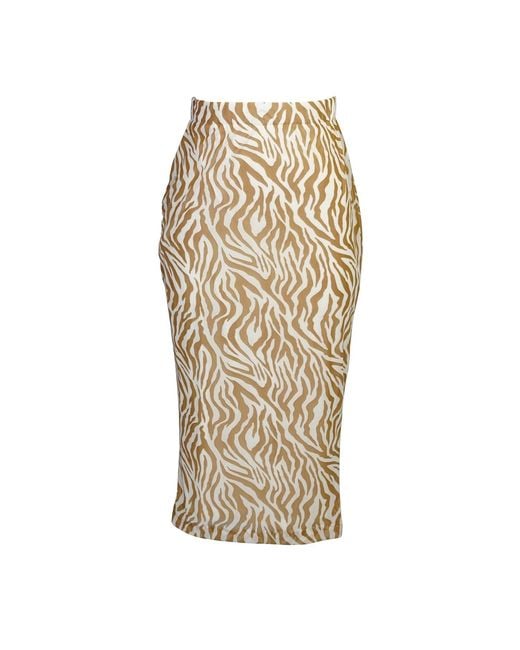 Jennafer Grace Natural Lucy Pencil Skirt