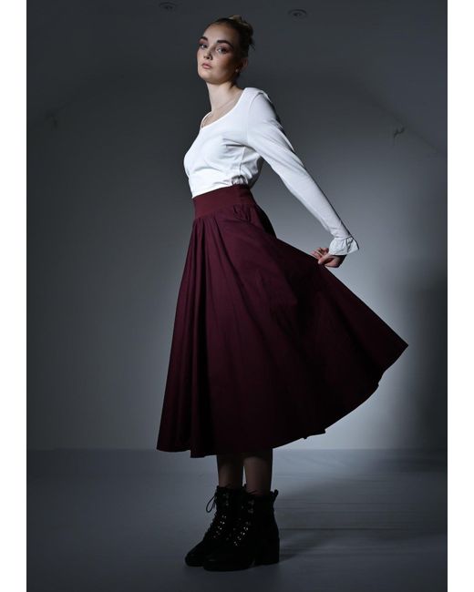Frock Tales Purple Drury Lane Circle Skirt