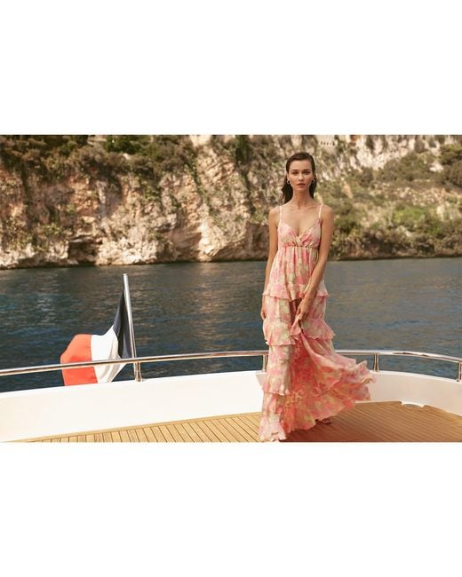 Anse Victorin Pink Neutrals Carla Silk Dress