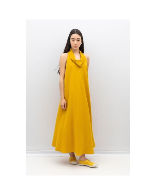 Bianca Popp Yellow Bareback Dress