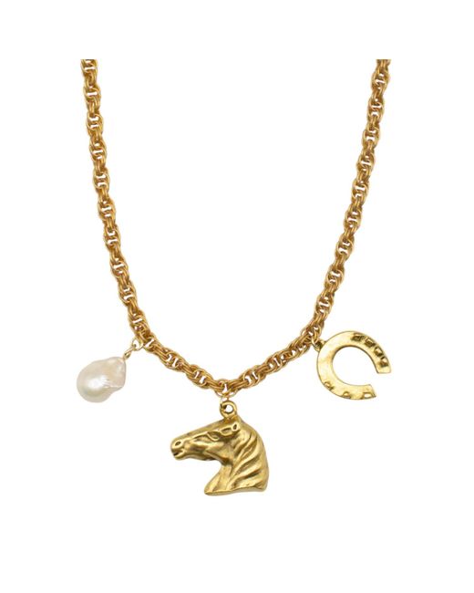 Alexie of Athens Metallic Lucky Heirloom Convertible Belt & Necklace Chain