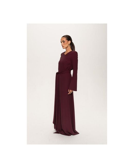 Rayan Purple The Tie Dress
