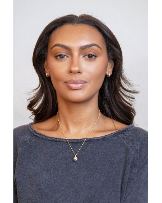 Claire Hill Designs Metallic Moon Charm Necklace