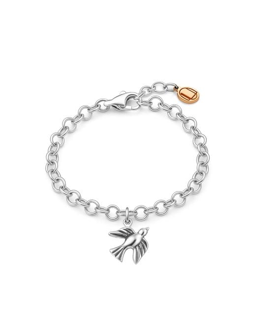 Unaloe Metallic Dove Bracelet For