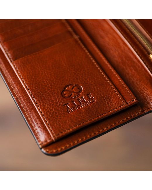 Time Resistance Brown A Coat Wallet For