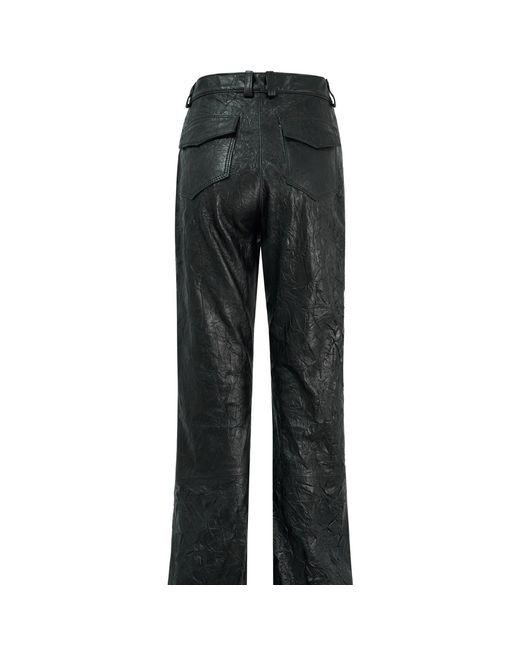 Lorena Saravia Gray Ophelia Pants Leather