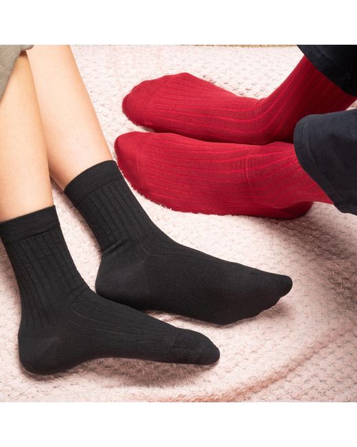 Peper Harow - Made in England Pink Three Pack Essential Socks for men