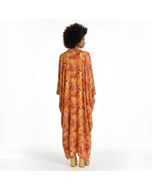 Laura Citron Orange Sunset Caftan