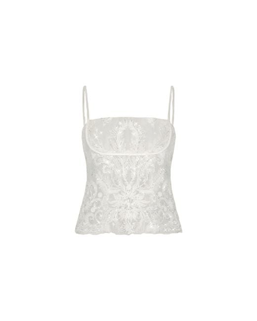 Scarlett Gasque White Bianca Top
