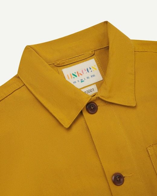 Uskees Yellow Overshirt for men