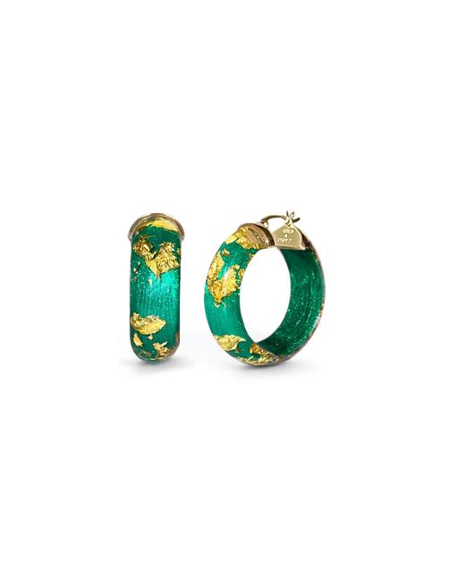 Gold & Honey Green Leaf Huggies
