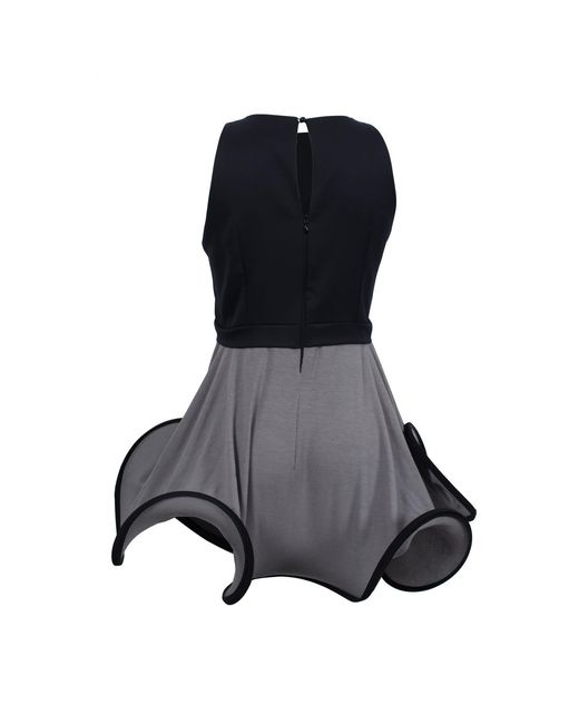Laura Daili Black Wavy Mini Dress
