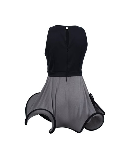 Laura Daili Black Wavy Mini Dress
