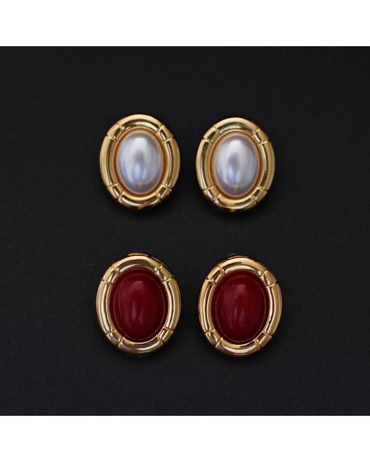 Miss Cecilia Red Camille Studs