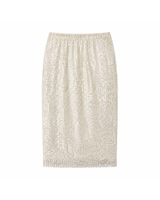 Muche Et Muchette Natural Cheri Sequins Skirt/Mini Dress
