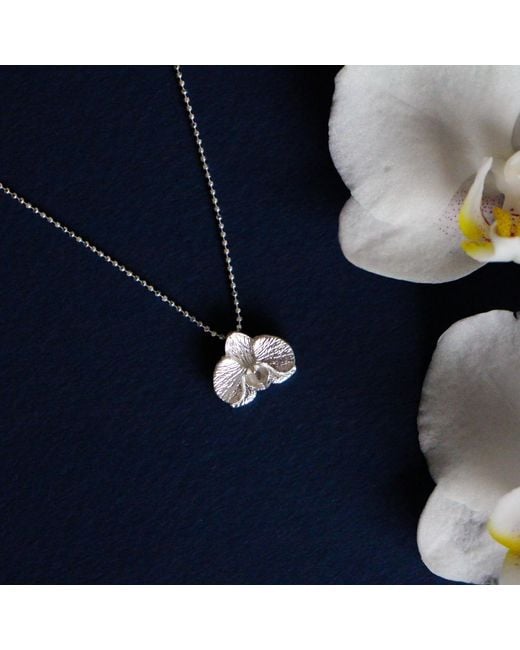 Agora Jewellery Metallic Orchid Necklace