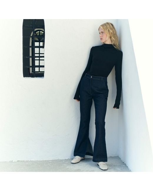 NAZLI CEREN Black Jenn Rollneck Sweater