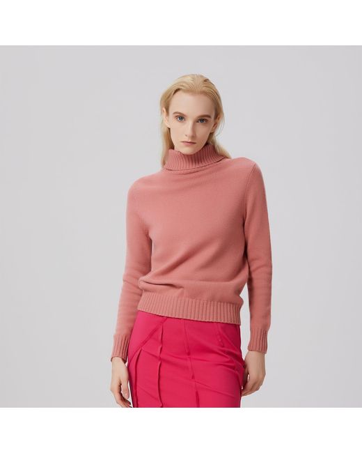 Smart and Joy Red Turtle Neck Jumper