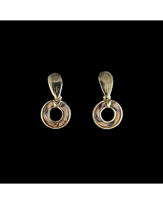 Nart Nature Making Art Metallic The Single Round Banana Fiber Earrings