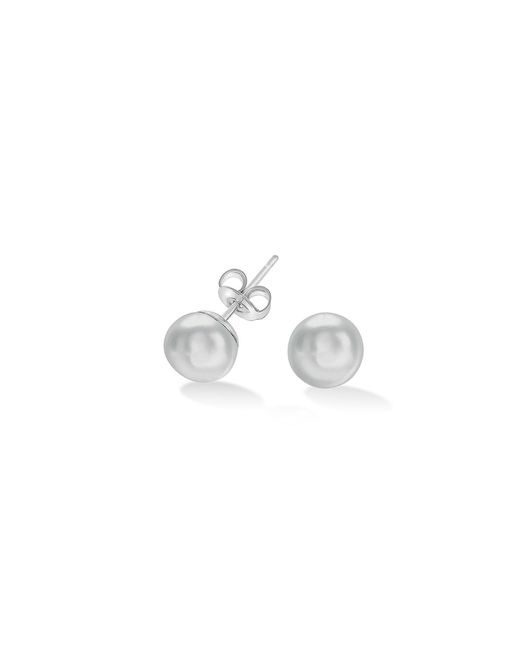 Dower & Hall Metallic Six Millimetre Dove Freshwater Pearl Studs