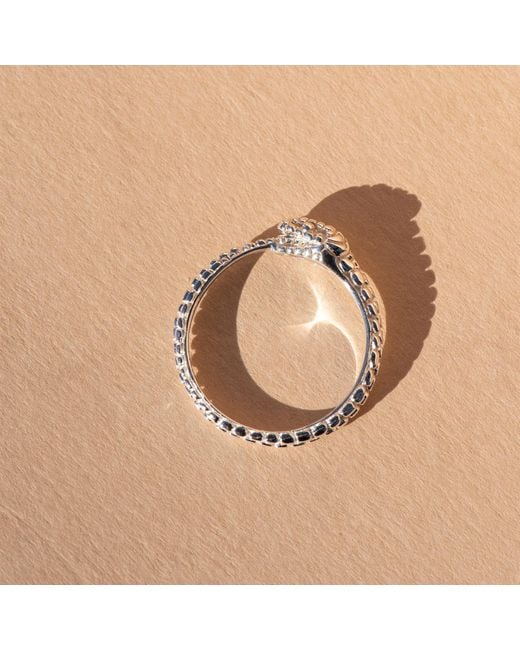 Zoe & Morgan Metallic Eternity Snake Ring