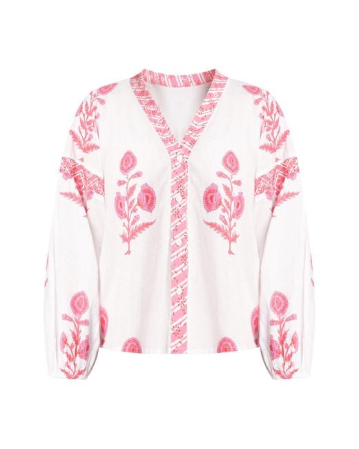 Bindu Pink Carlie Blouse