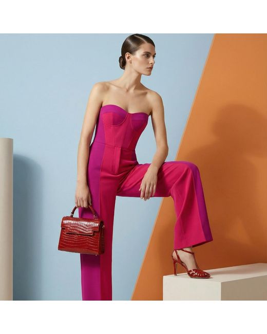 Sibylla Delphica Red Top Handle Leather Bag