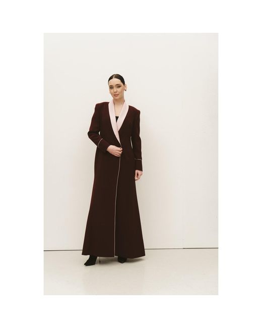 Roqaia Fashion House Red Rosé — Burgundy With Satin