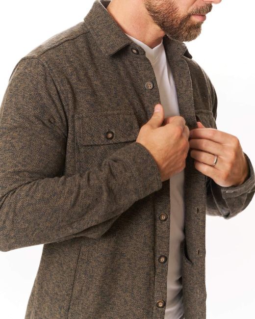 Vustra Gray Shadow Shacket for men
