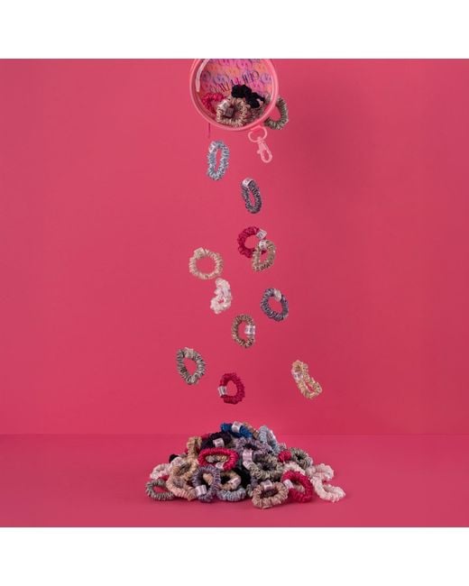 6Fiftytwo® Blue Pure Mulberry Mini Silk Scrunchies