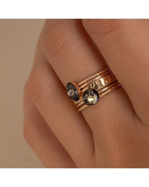 Kate Koel Metallic Cigar Galaxy Thick Band Ring