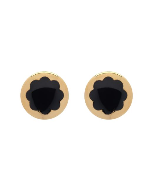 Emma Holland Jewellery Multicolor Jet & Flower Clip Earrings