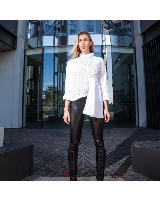 Boutique Kaotique White Non Symmetrical Top