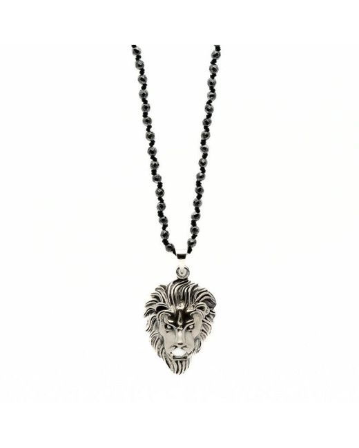 Ebru Jewelry Metallic Leo Necklace for men