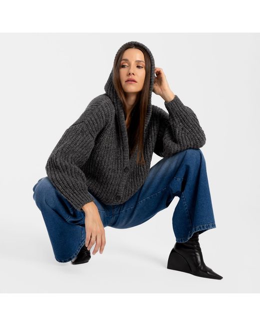 Mandragora Gray Alpaca And Merino Wool Sweater Roye