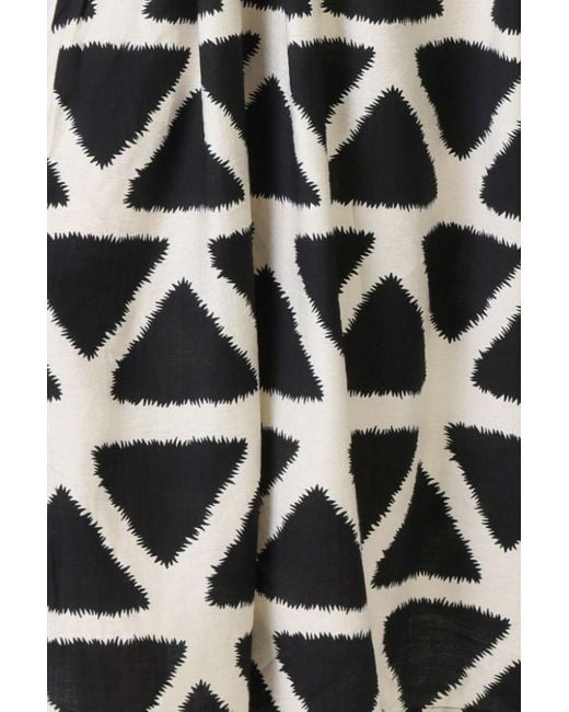 Traffic People Black Broken Promises And Geometric Print Maxi Dress