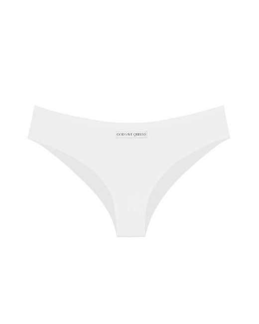 GOD SAVES QUEENS White Second Skin Brief