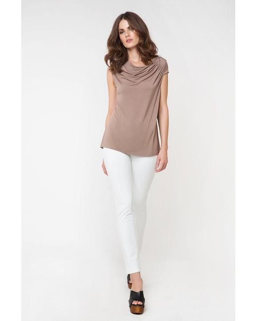 Conquista White Neutrals Pocket Detail Trousers